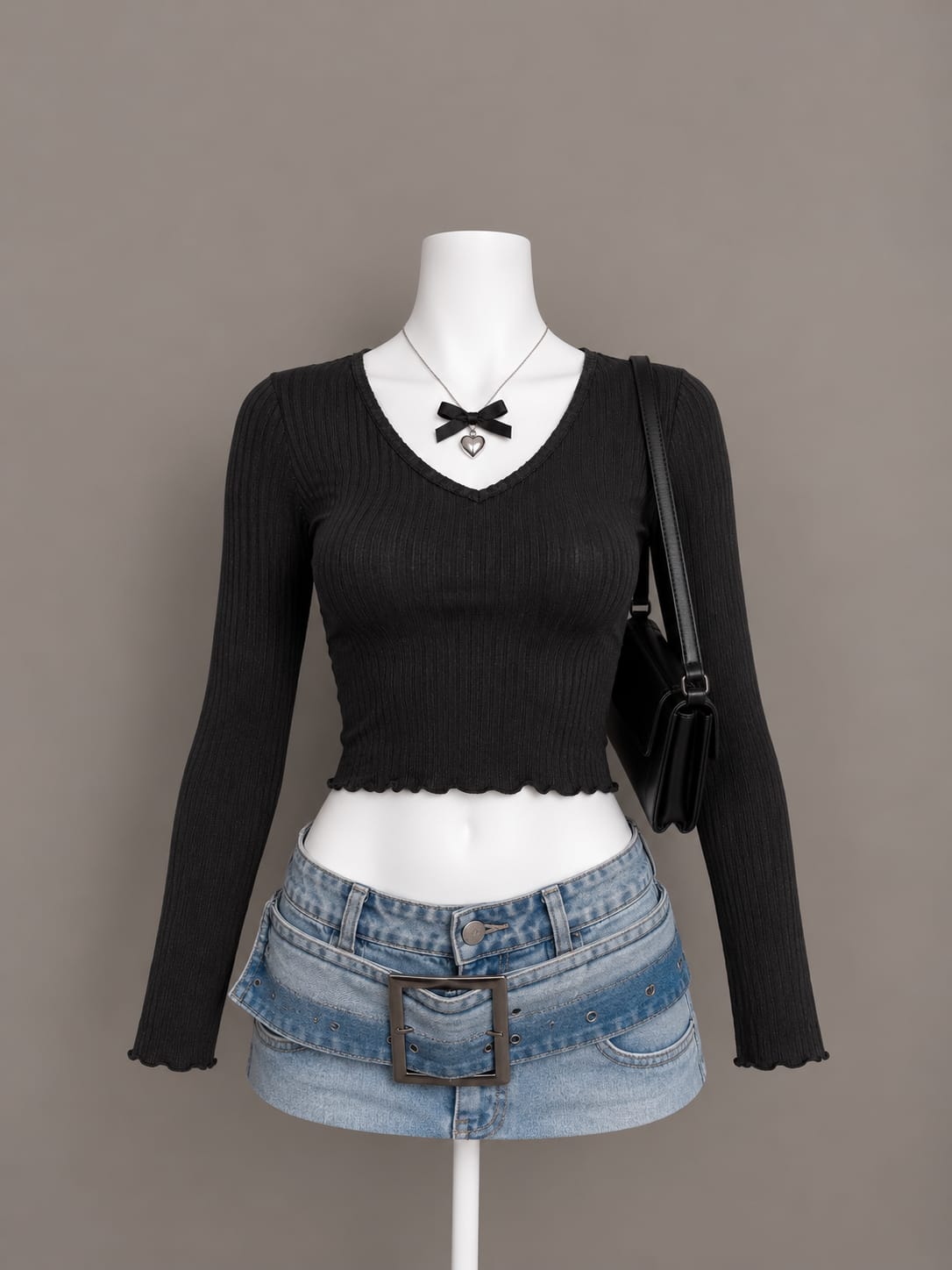 Black Crop Top