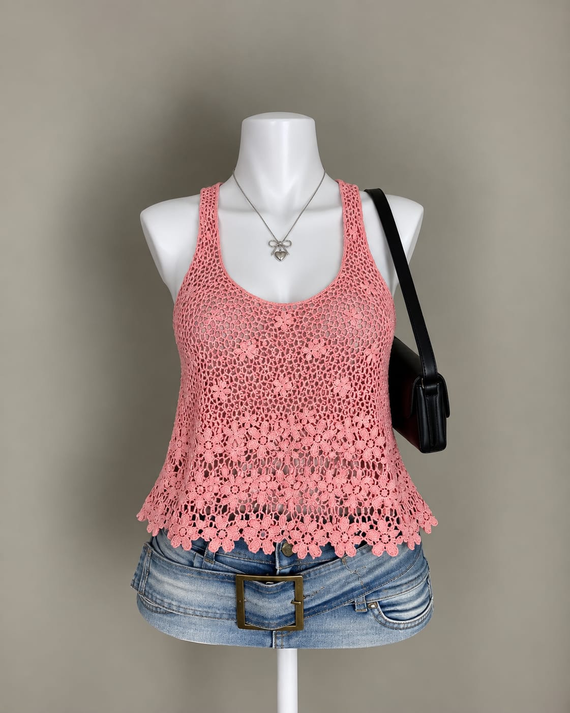 Pink Crochet Top