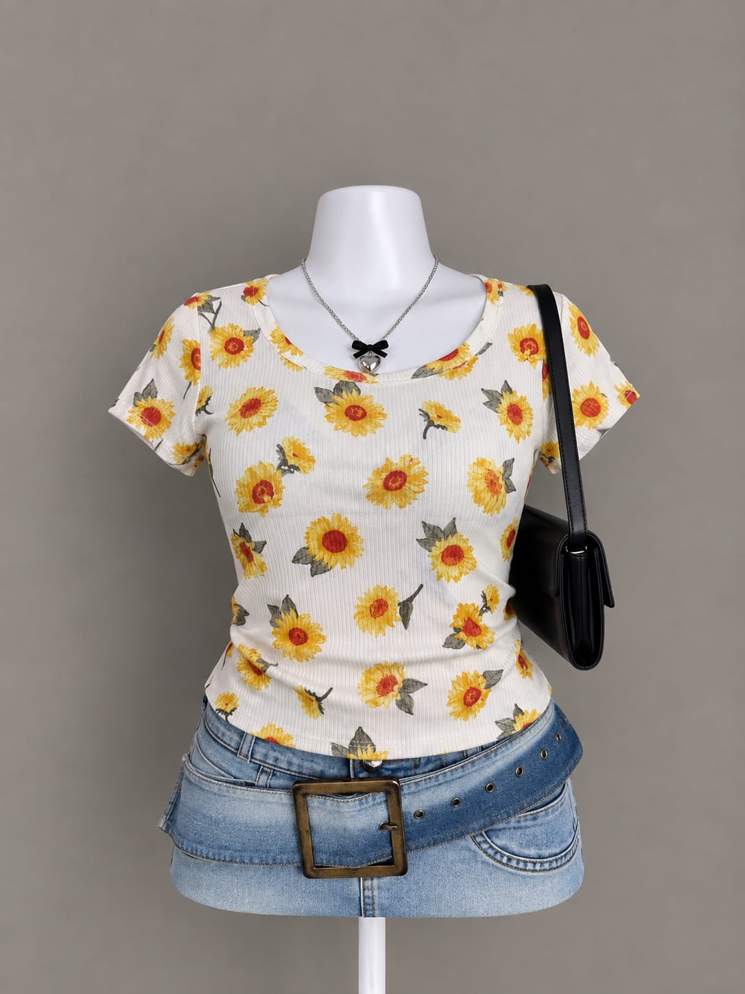 White Sunflower Top