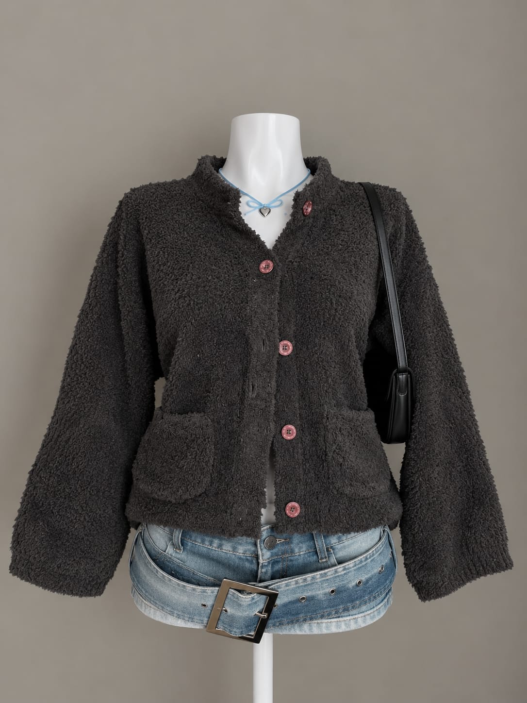 Charcoal Grey Cardigan