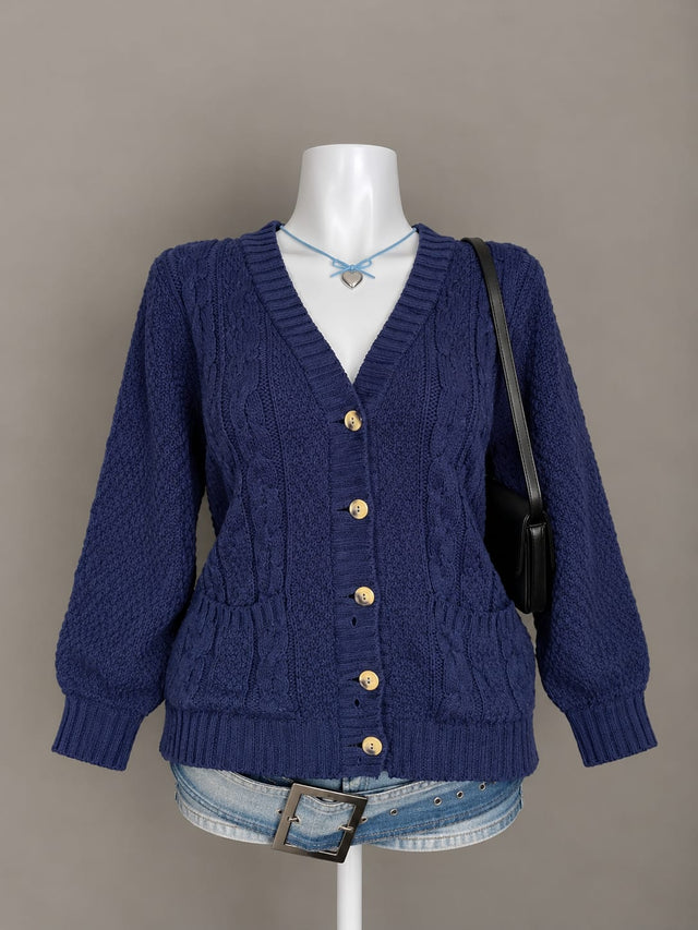 Navy Blue Cardigan