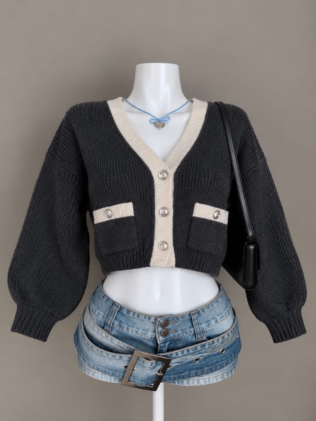 Charcoal Grey Cardigan
