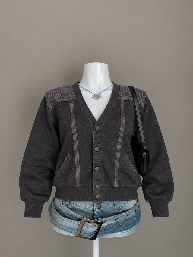 Charcoal Grey Cardigan