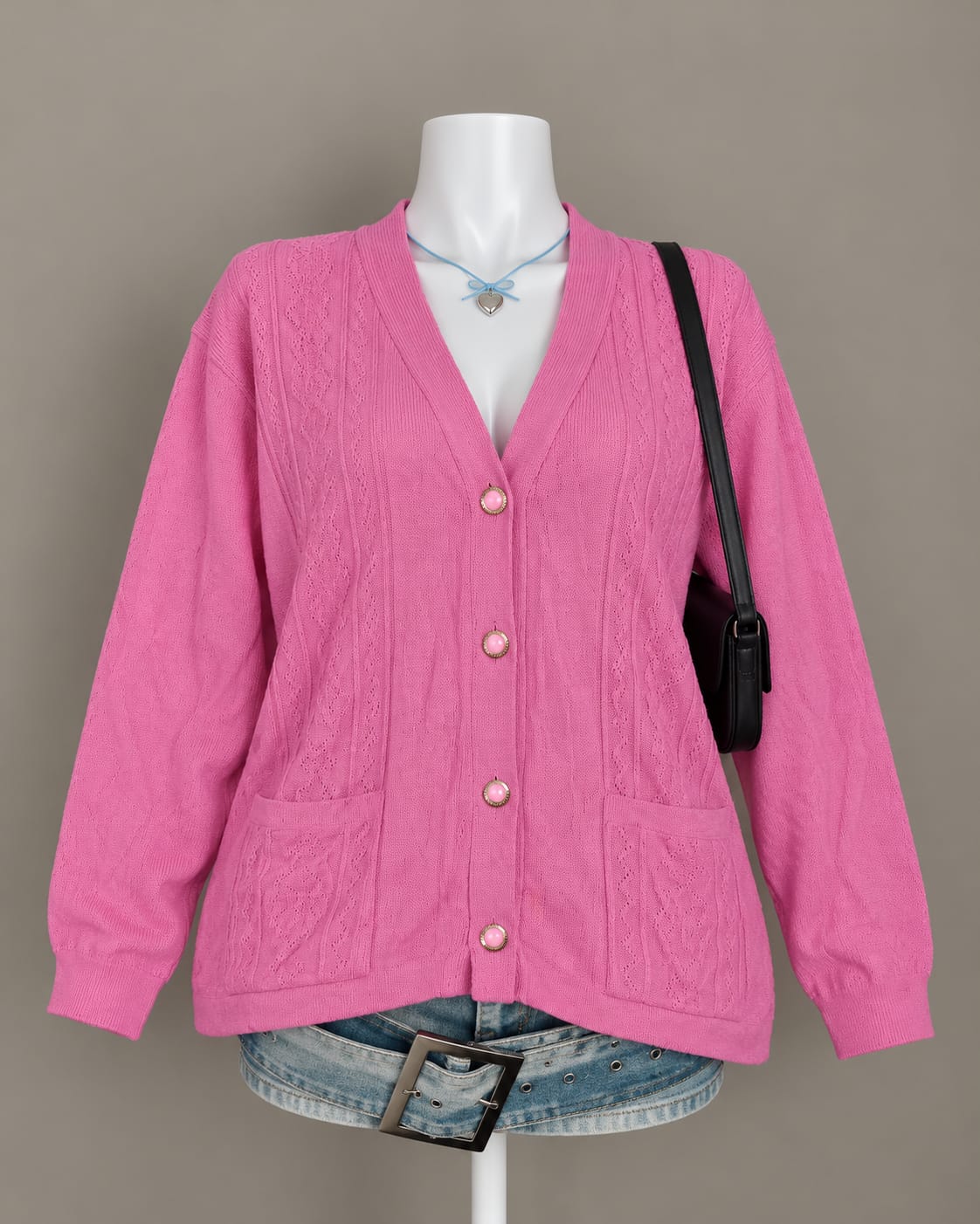 Pink Cardigan