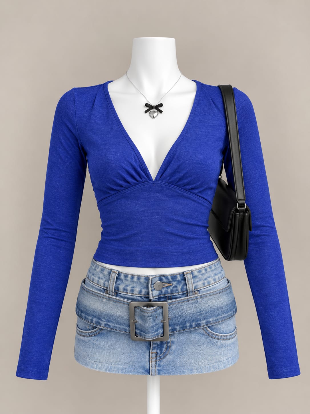 Royal Blue Crop Top
