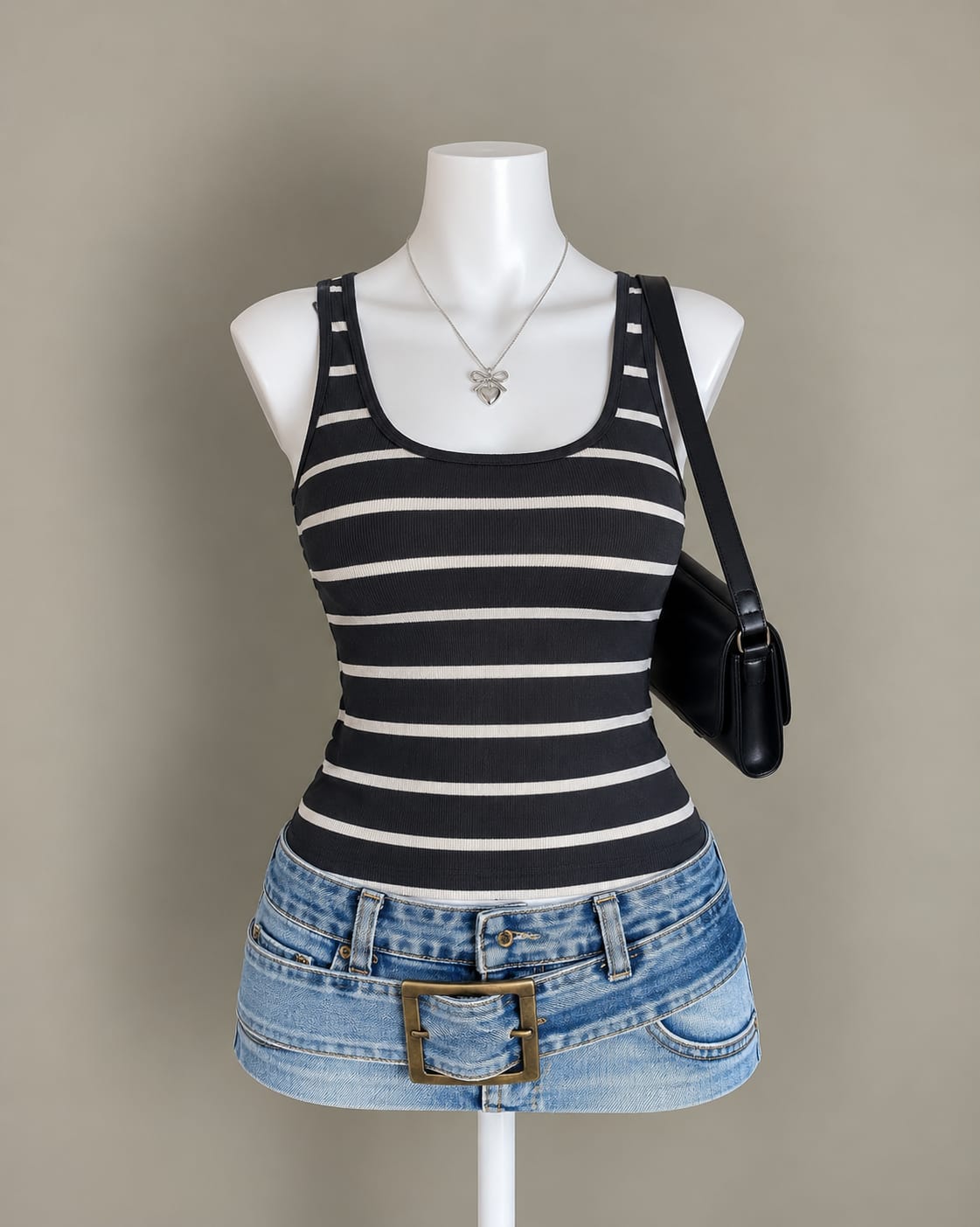 Black and White Tank Top