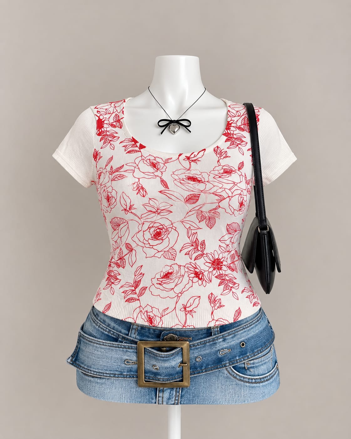 White Floral Top