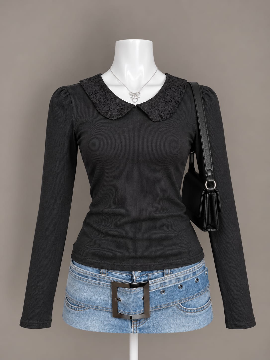 Black Long Sleeve Top