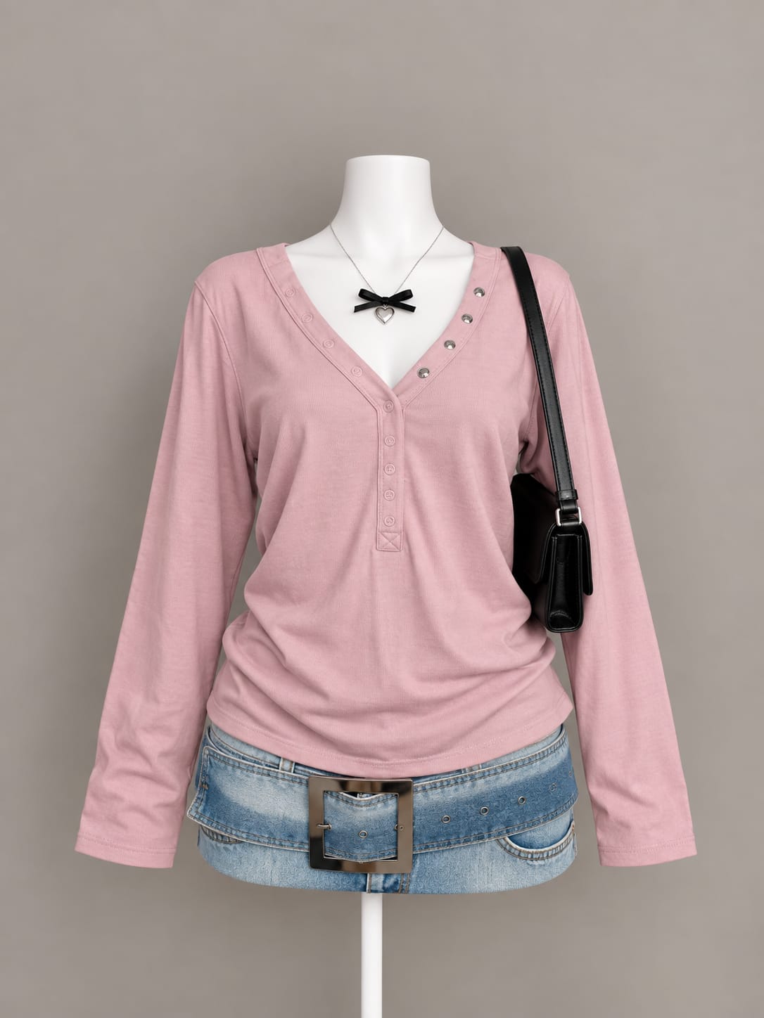 Dusty Pink Long Sleeve Top