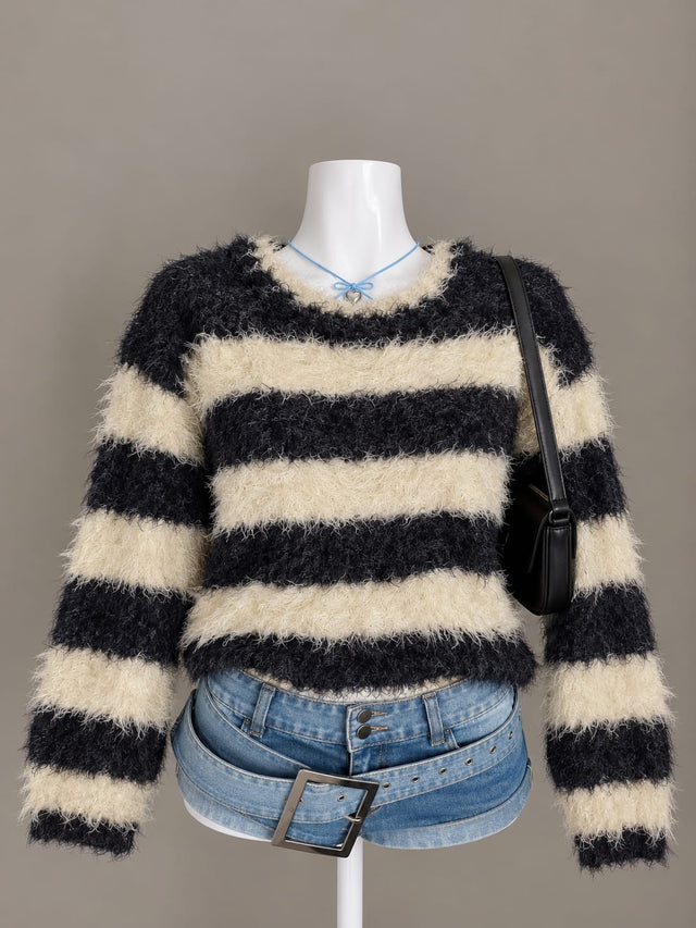 Black and Cream Sweater