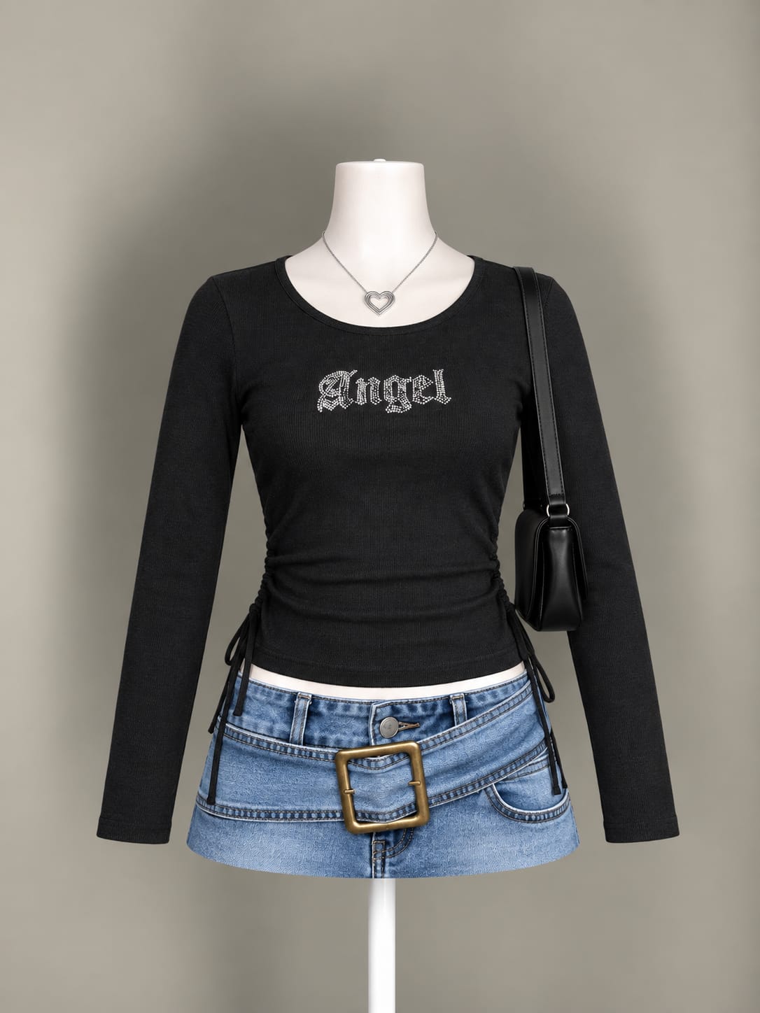 Black Long Sleeve Top