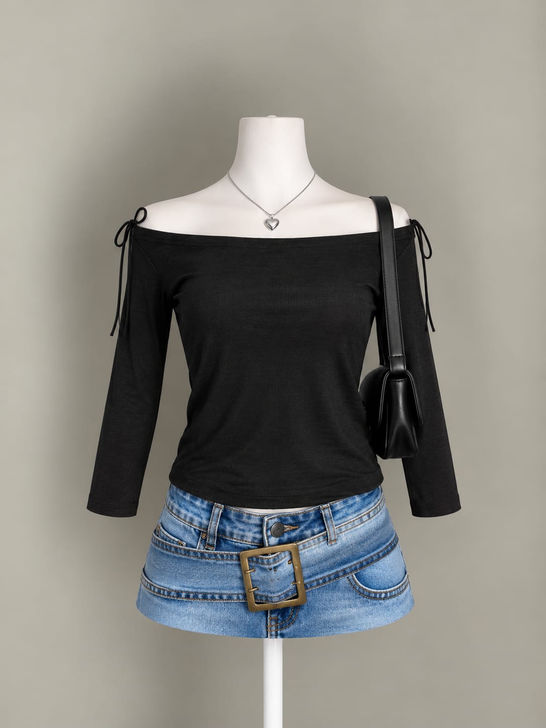 Black Off Shoulder Top