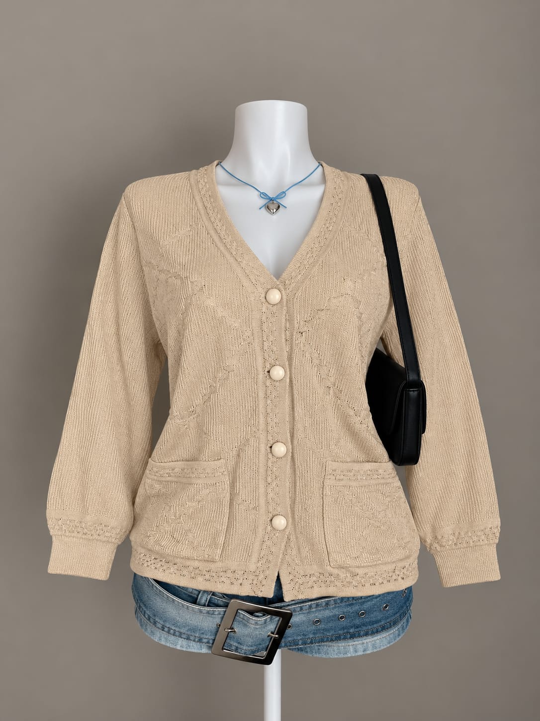 Beige Cardigan
