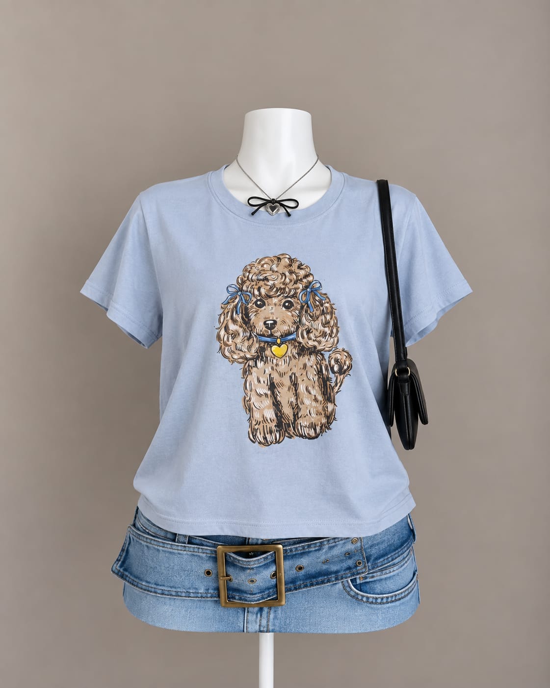 Light Blue Graphic T-Shirt