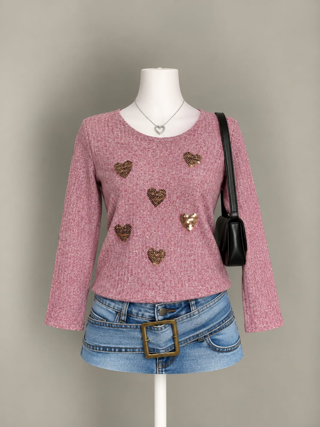 Mauve Long Sleeve Top