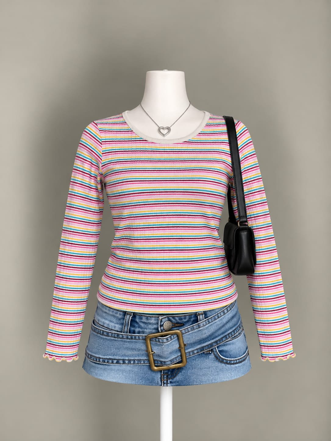 Multicolor Long Sleeve Top
