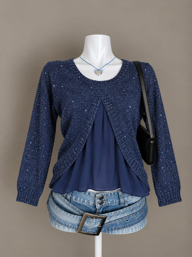 Navy Blue Cardigan