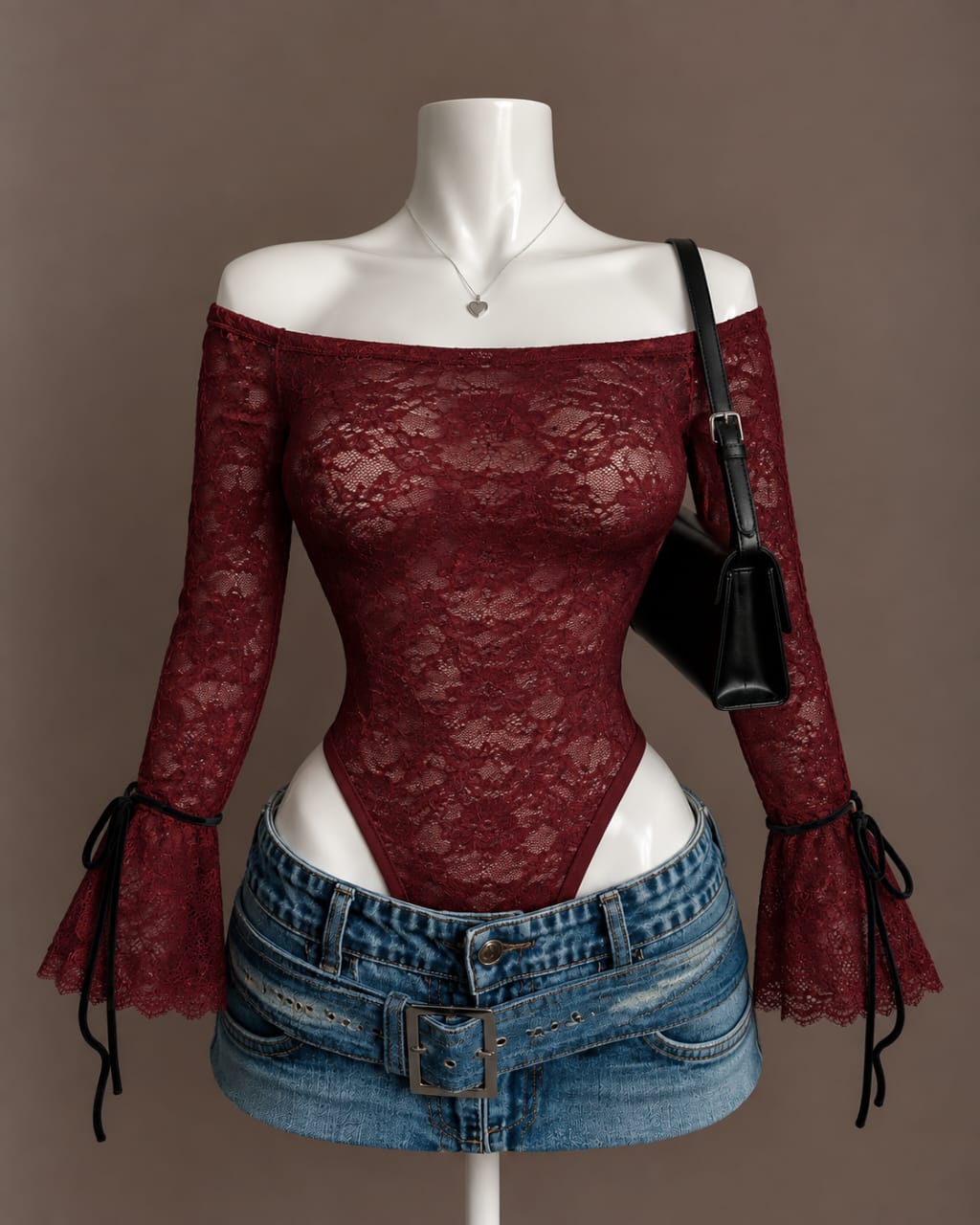 Burgundy Bodysuit