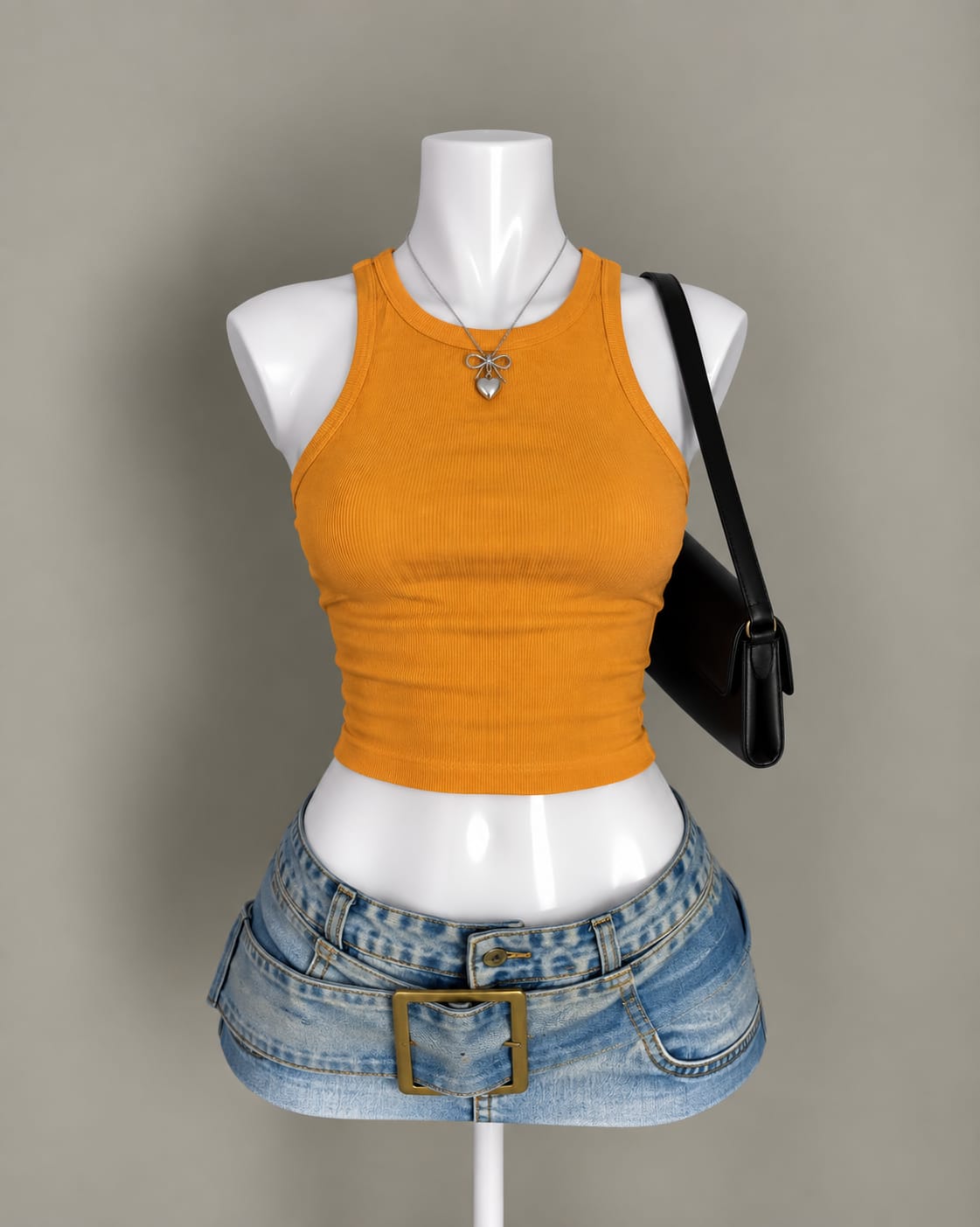 Mustard Crop Top