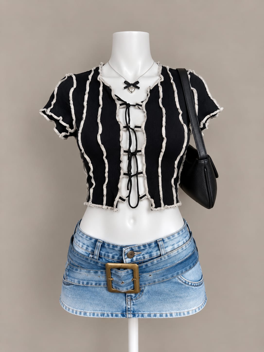 Black Crop Top