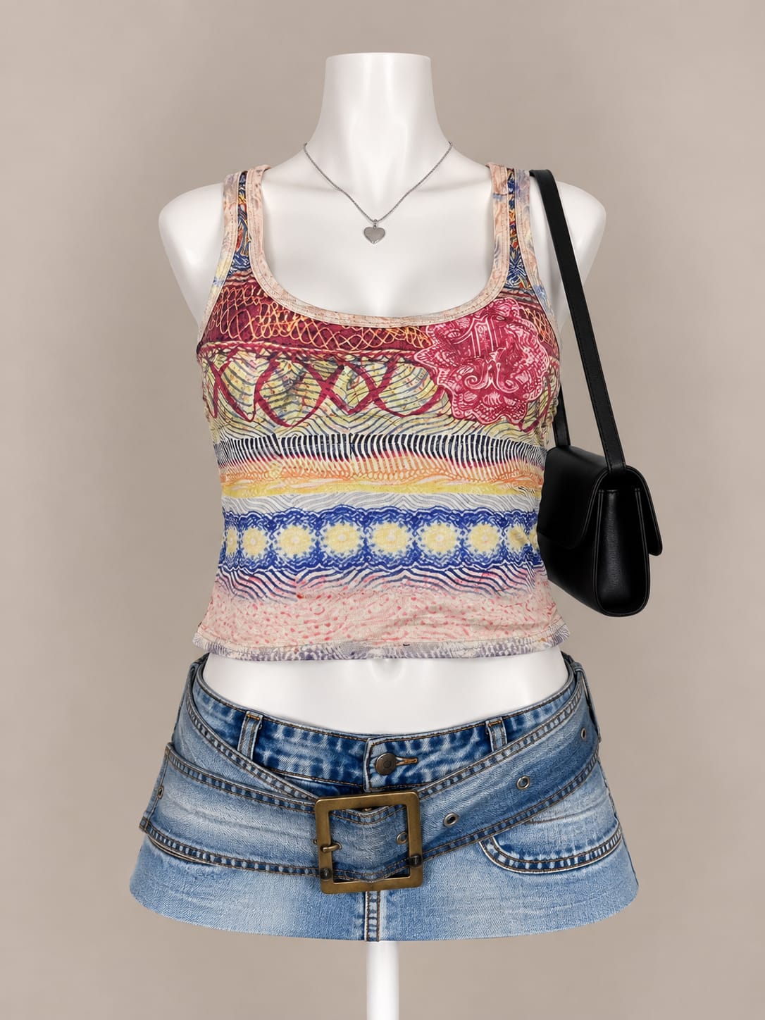 Multicolor Crop Top