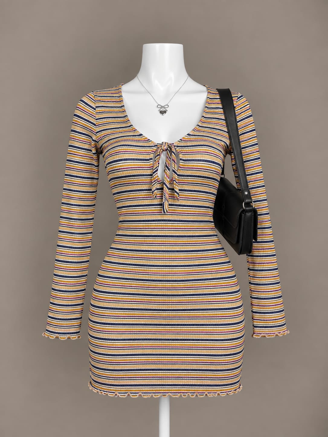 Multicolor Striped Dress