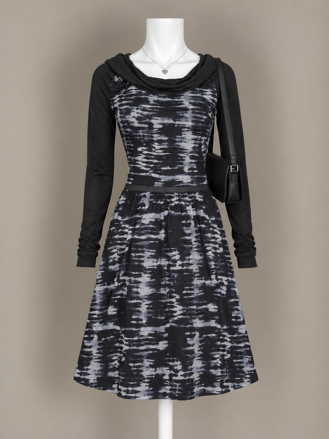 Black and Grey Dress
