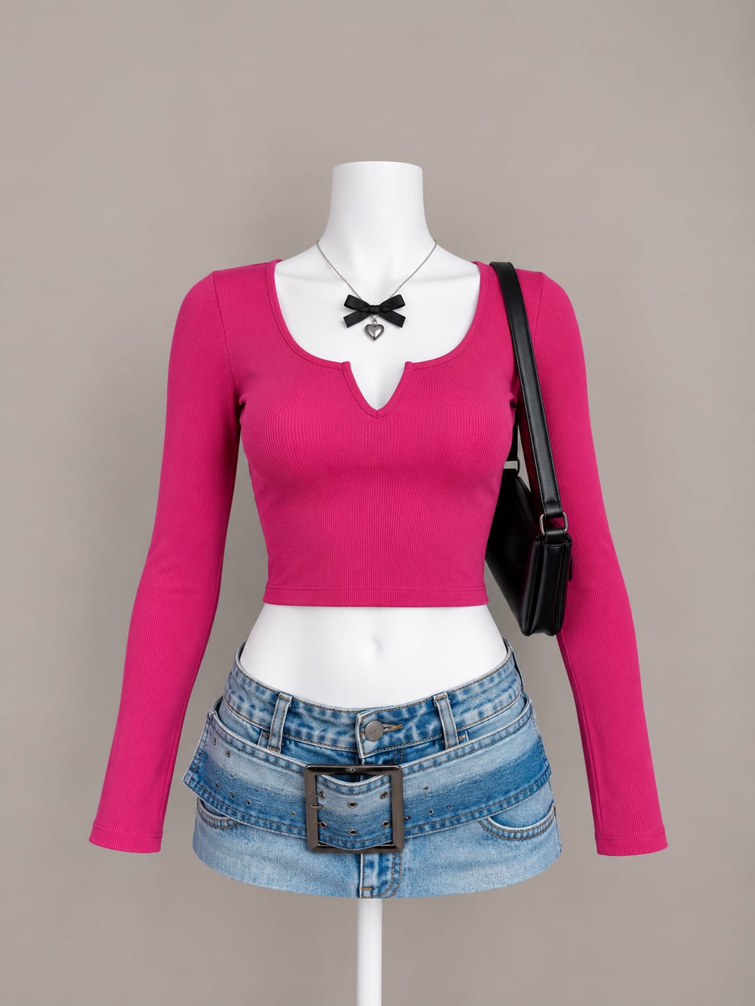 Pink Crop Top