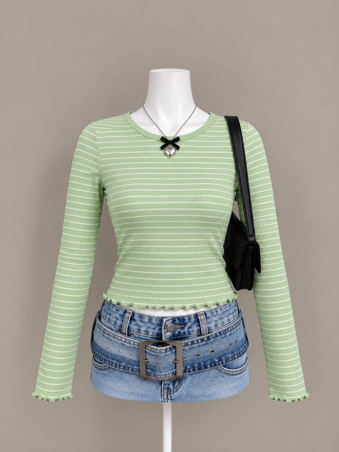 Light Green Crop Top