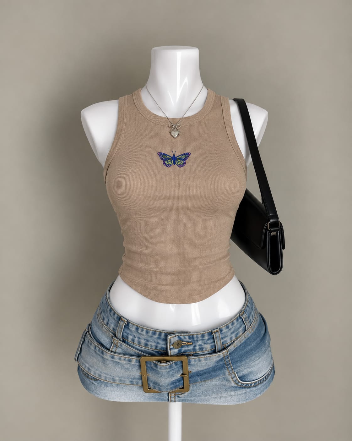 Beige Tank Top