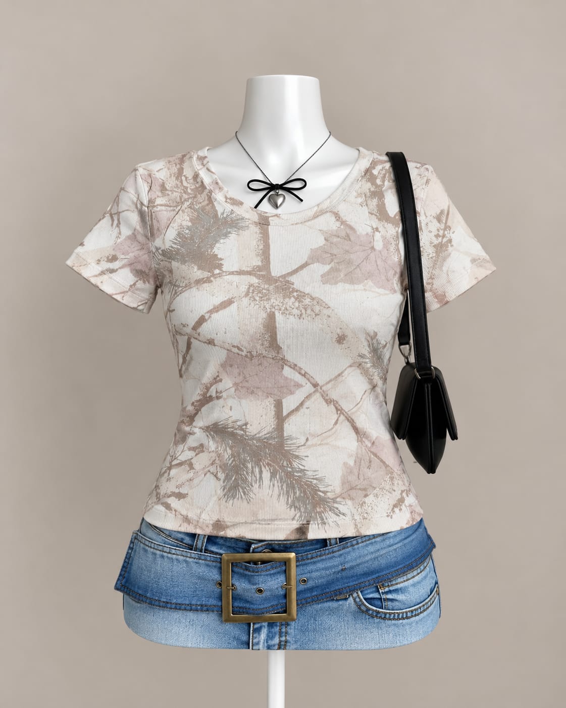Cream Striped Top