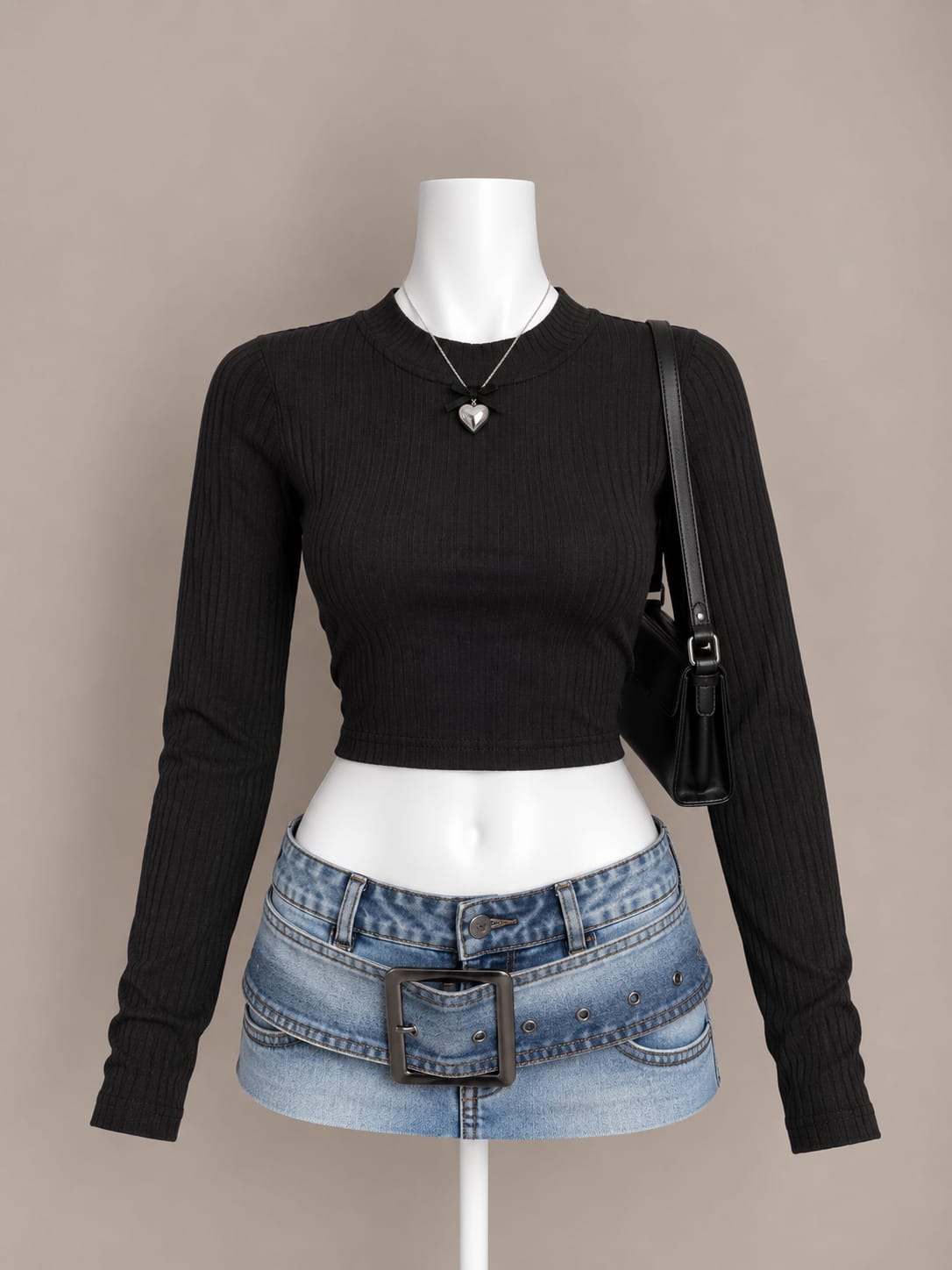 Black Crop Top