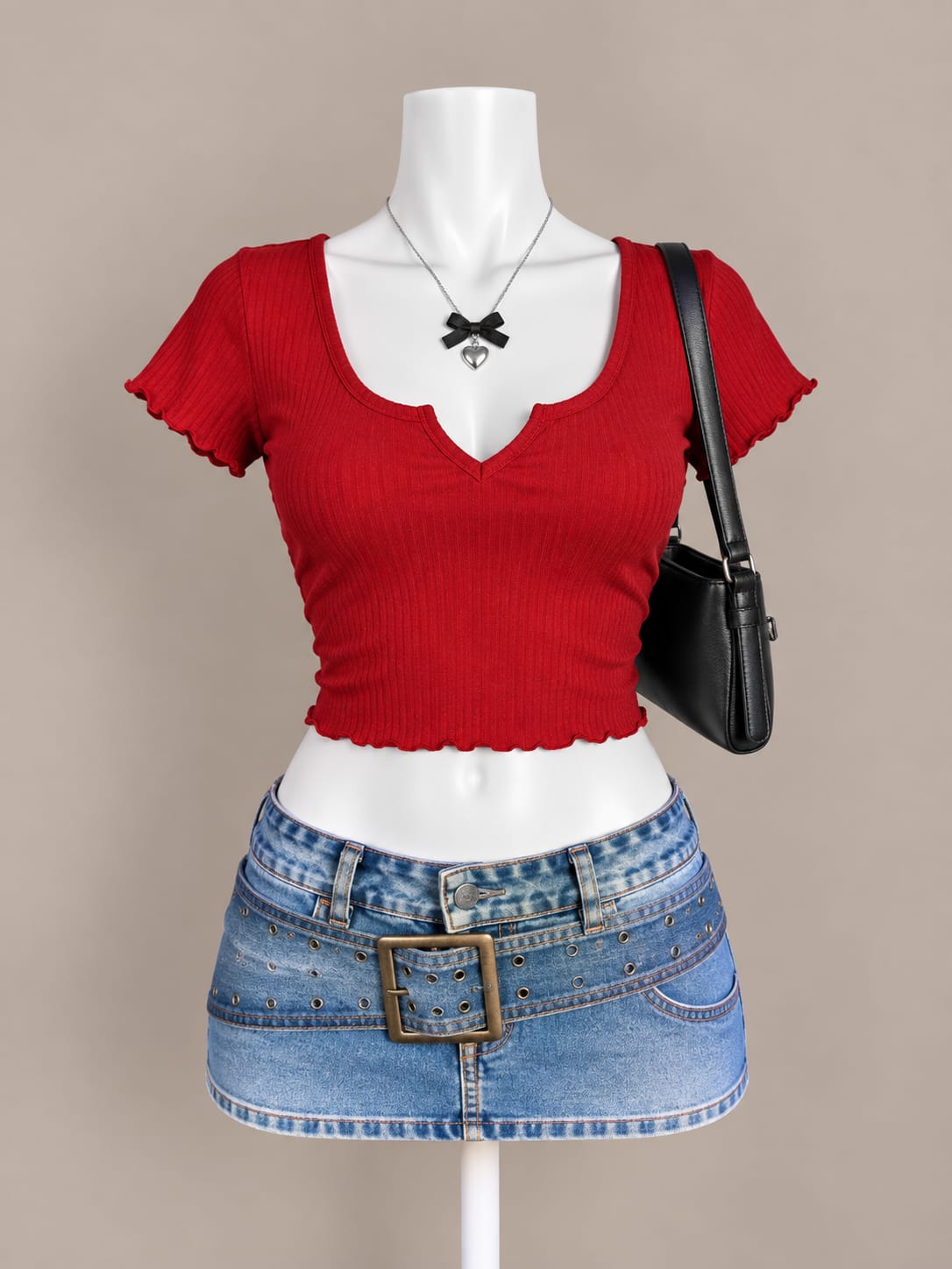 Red Crop Top