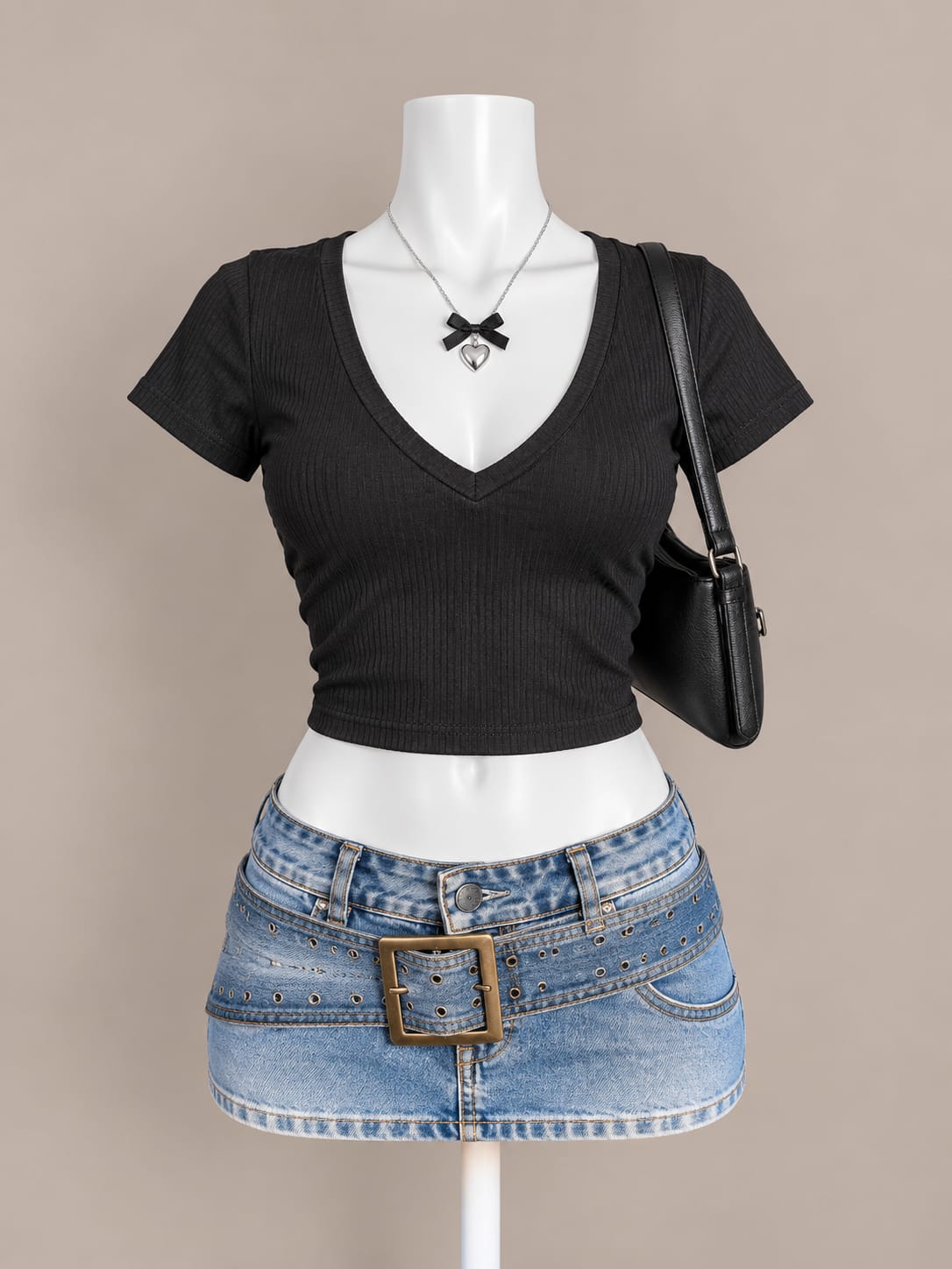 Black Crop Top