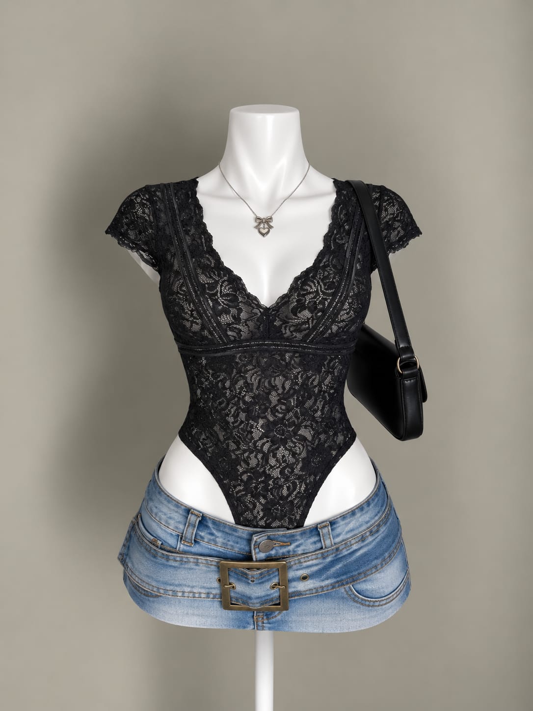 Black Lace Bodysuit