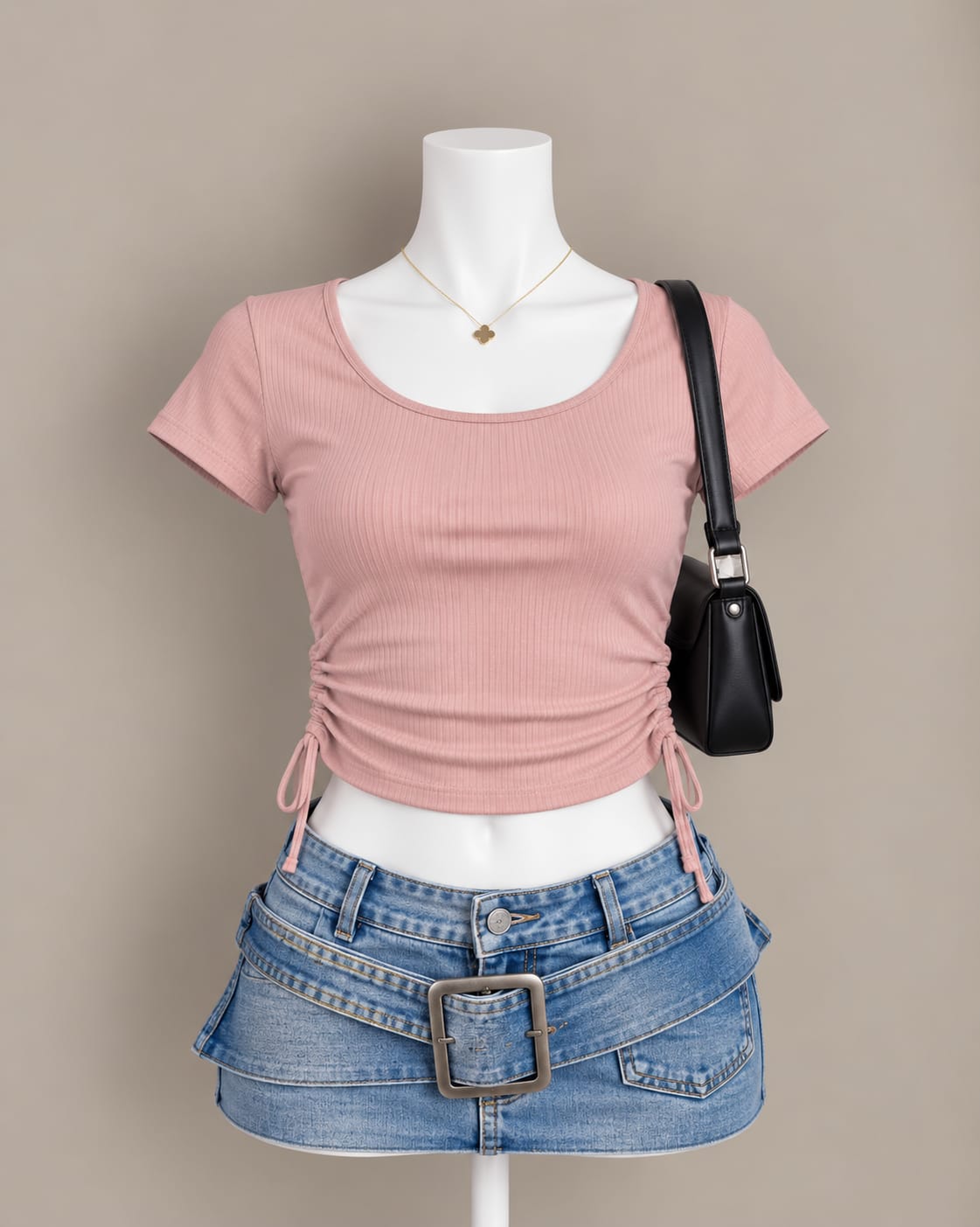 Pink Crop Top