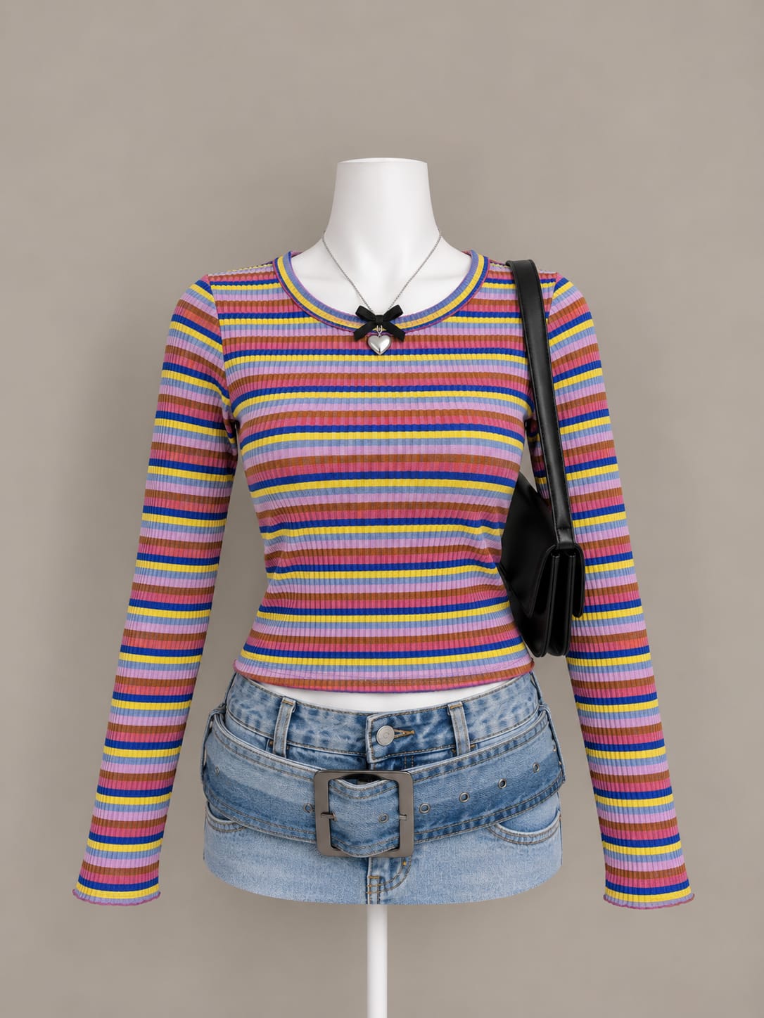 Multicolor Crop Top