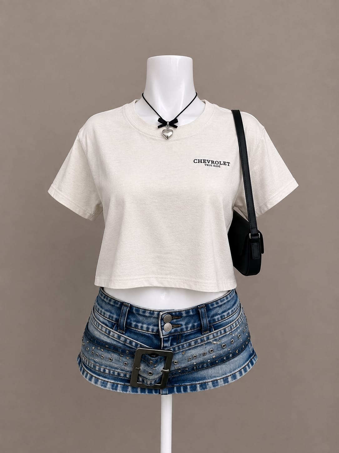 Off-White Crop T-Shirt
