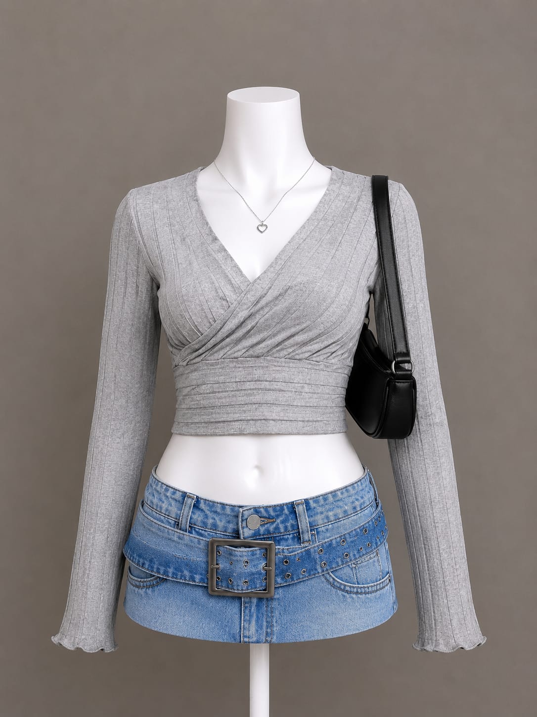 Light Gray Crop Top