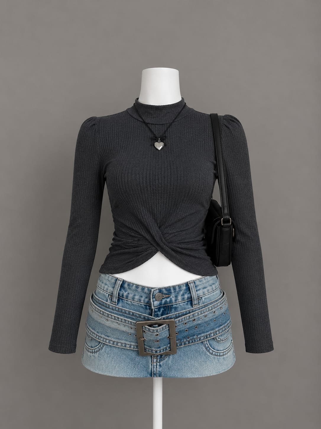 Charcoal Gray Top
