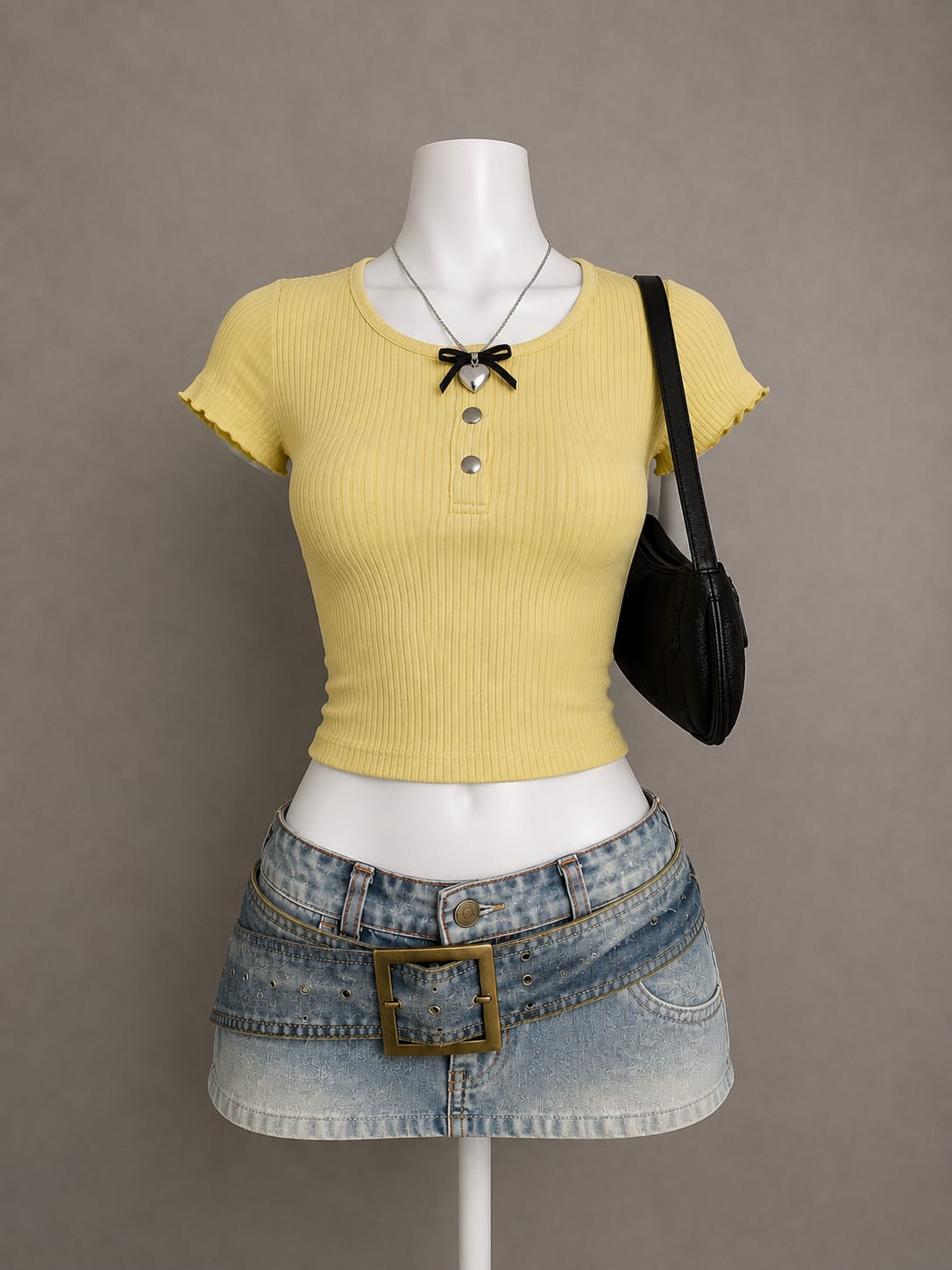 Yellow Crop Top