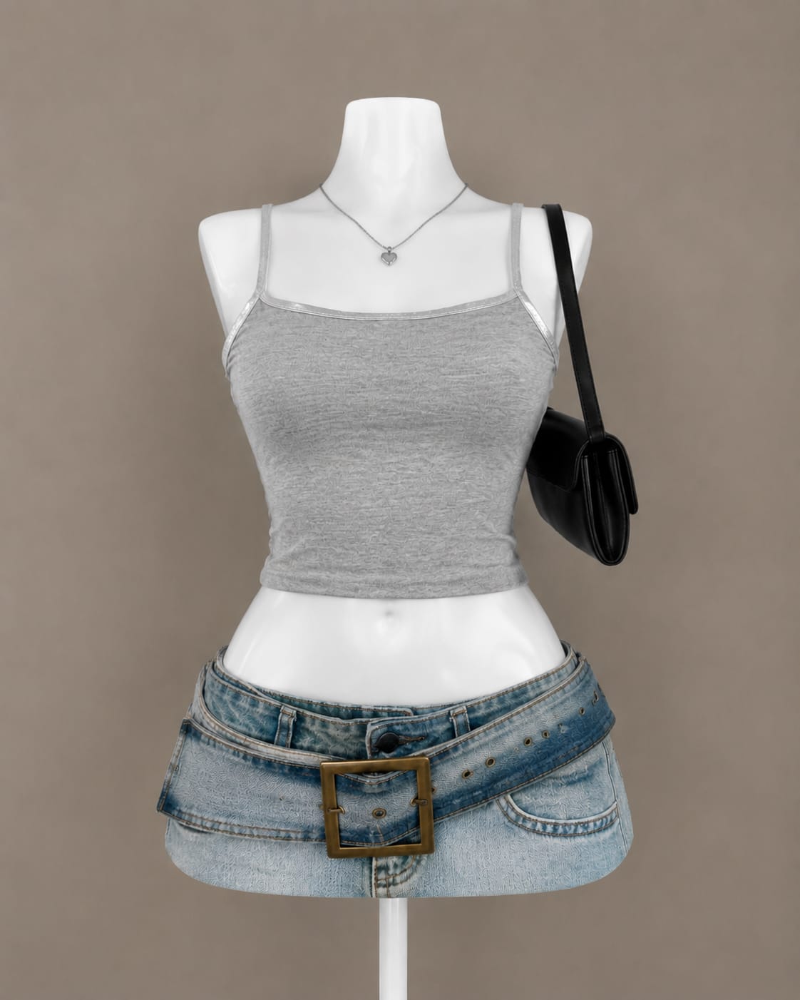 Gray Cami Top