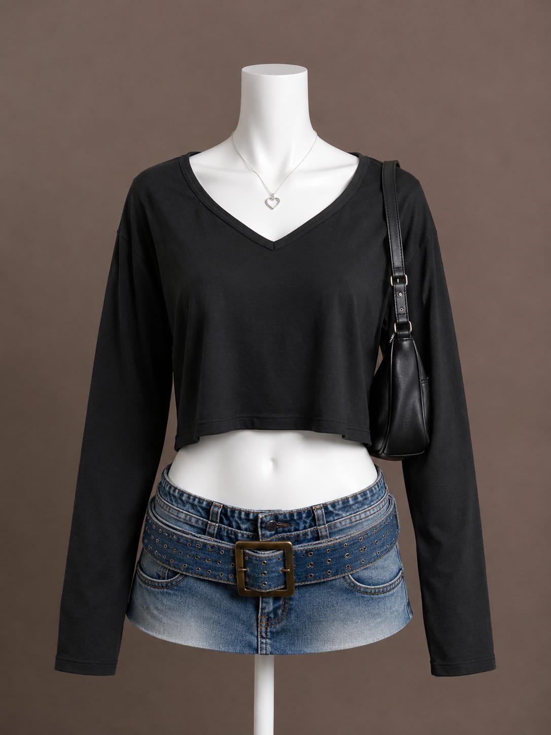 Black Crop Top