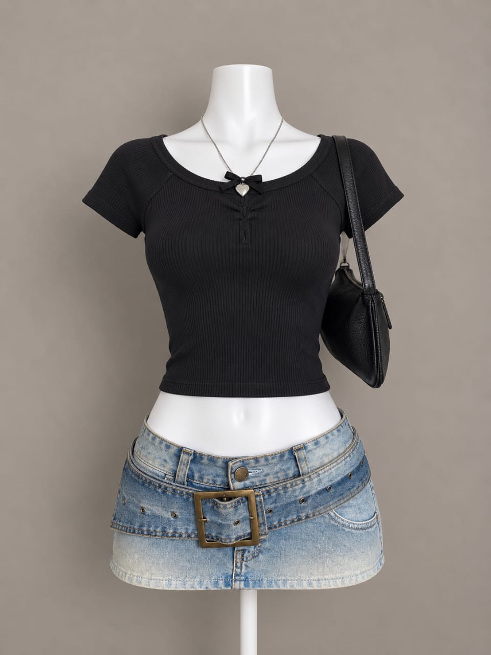 Black Crop Top