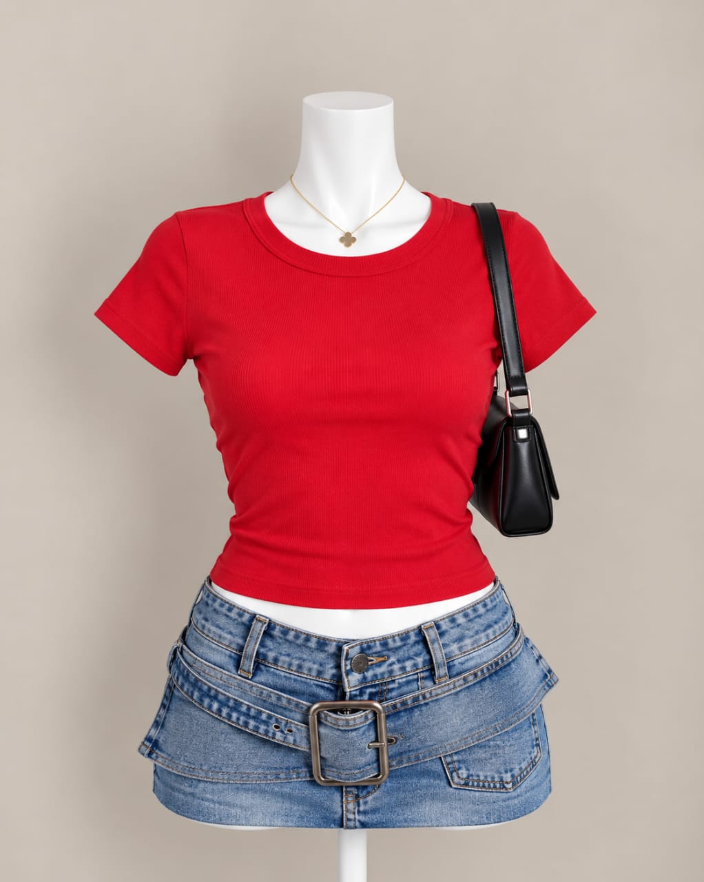 Red Crop Top