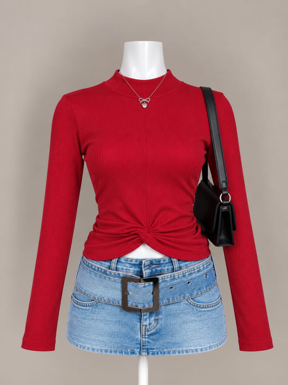 Red Crop Top