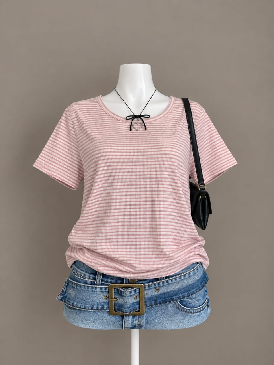 Pink Striped Top
