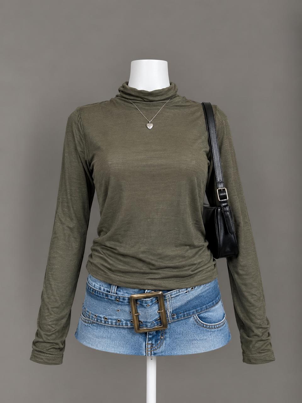 Olive Green Top