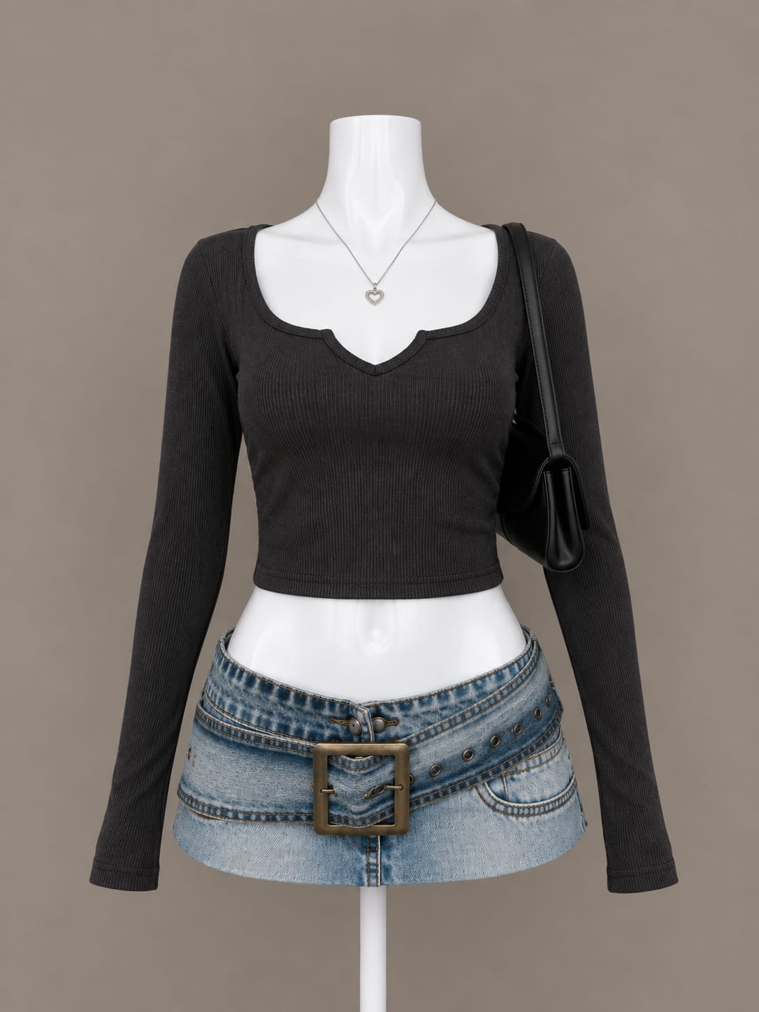 Black Crop Top