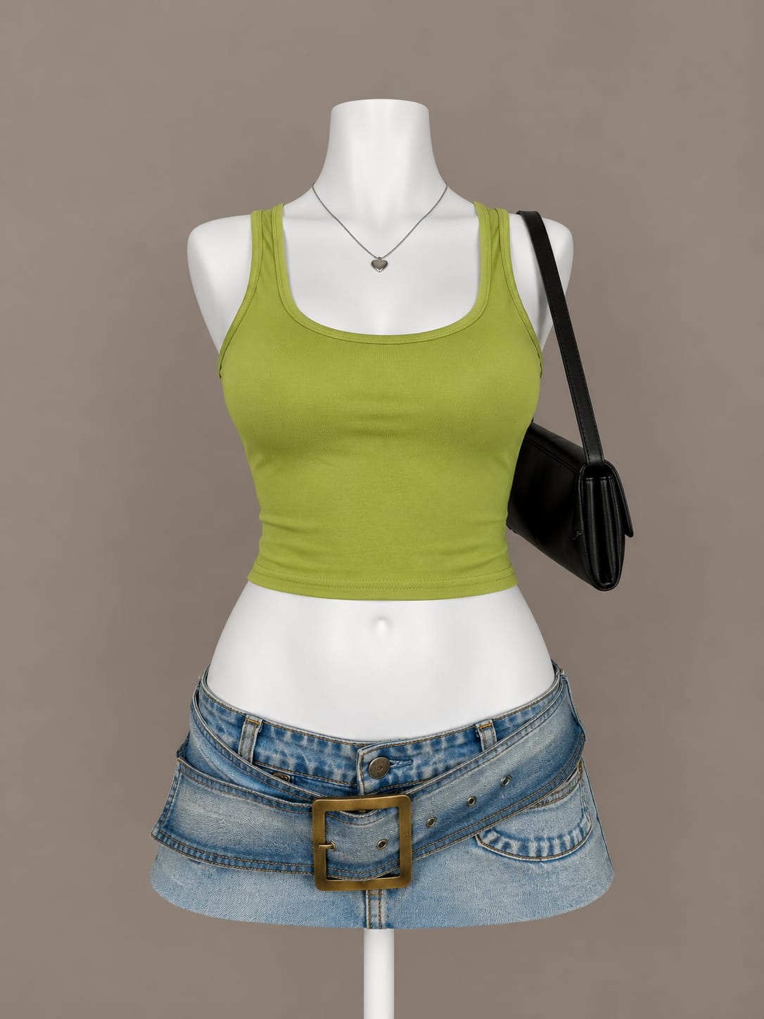 Lime Green Crop Top